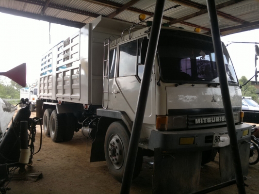 ขายรถ 10 ล้อ 2 เพลา กระบะเหล็กดั้มดิน MITSUBISHI FN527M-TF 6D16 สภาพสวย พร้อมใช้