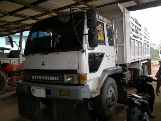 ขายรถ 10 ล้อ 2 เพลา กระบะเหล็กดั้มดิน MITSUBISHI FN527M-TF 6D16 สภาพสวย พร้อมใช้