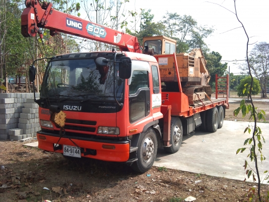 ขายรถ 12 ล้อท้ายลาด 2 เพลา พร้อมเครน 5 ตัน