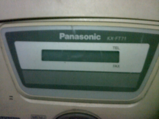 เครื่องแฟ็กพานาโซนิคKX-FT71 เครื่องแฟ็กพานาโซนิคKX-FT71