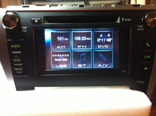 ขาย AVX OEM DVD New Camry 2012 เครื่องสเปคนอกค่ะ คลื่น AM-FM บ้านเรา AM (531 --- 1602KHz) FM (85.5 --- 108.0MHz.)