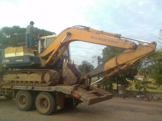 KOMATSU PC 120-5 ไฟฟ้าหน้าจอครบ เอกสารใบอินวอยซ์ครบพร้อม เครื่องเดิมปั๊มเดิมไม่เยิ้ม ทำงานไม่โหลด ช่วงล่างประมาณ 70\% พร้อมใช้งานได้เลยครับ