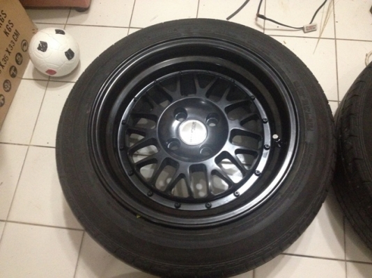ขายแม็กซ์ stance wheels ขอบ15 กว้าง8  4/100+ ยาง ราคา 12,500 บาท
