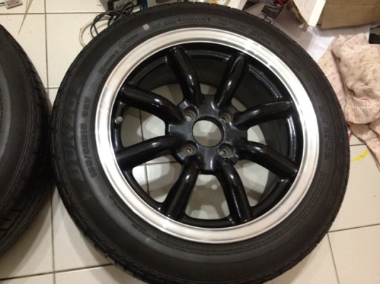 ขายแม็กซ์มือ2 ล้อกล้วย ขอบ15 กว้าง7 ออฟ 35 4/100+ ยางปี09 ราคา9,900 บาท