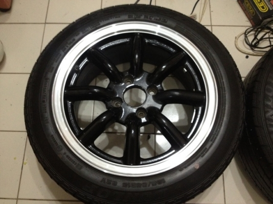 ขายแม็กซ์มือ2 ล้อกล้วย ขอบ15 กว้าง7 ออฟ 35 4/100+ ยางปี09 ราคา9,900 บาท