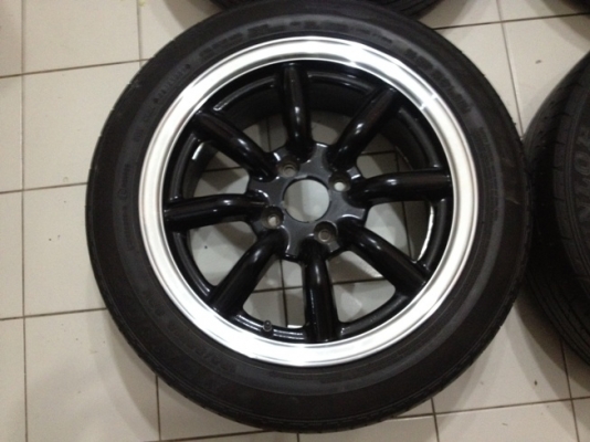 ขายแม็กซ์มือ2 ล้อกล้วย ขอบ15 กว้าง7 ออฟ 35 4/100+ ยางปี09 ราคา9,900 บาท