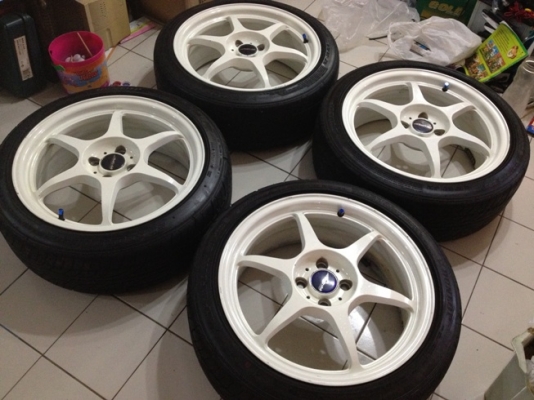 ขายแม็กซ์มือ2 17 Buddy Club P1(Taiwan)4รู100+ยางปี10.12 ราคา 11900 บาท