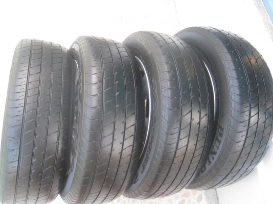 ขายล้อแม็กเดิม toyota vios 15"x5.5" 4/100 et45 +ยางปี09 (081-3747940)