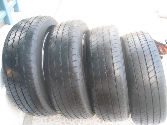 ขายล้อแม็กเดิม toyota vios 15"x5.5" 4/100 et45 +ยางปี09 (081-3747940)