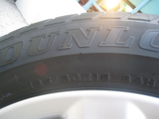 ขายล้อแม็กเดิม toyota vios 15"x5.5" 4/100 et45 +ยางปี09 (081-3747940)