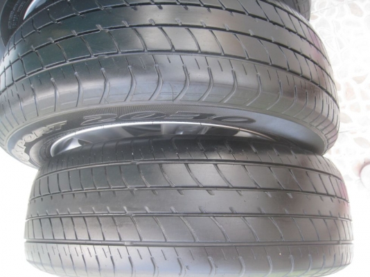 ขายล้อแม็กเดิม toyota vios 15"x5.5" 4/100 et45 +ยางปี09 (081-3747940)