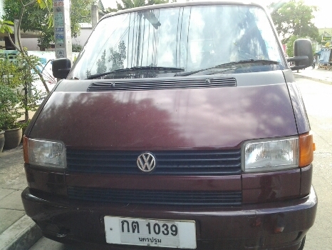 ขายรถตู้โฟล์คคาราเวลปี96รถบ้านแท้ๆขายถูกติดแก๊สLPGราคา139000