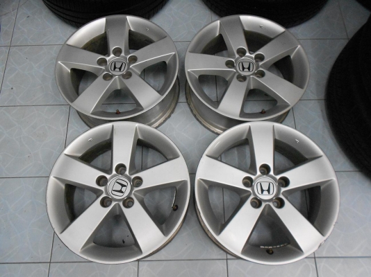 ขายล้อแม็กเปล่า Honda Civic ขอบ 16 ลาย 5 ก้าน สภาพสวย 1 ชุด/ถอด ถ่วง ใส่ฟรีค่ะ