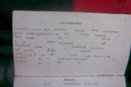 รถเก๋งนิสสันสภาพดีครับไม่มีผุครับเครื่องยนต์ 1200 ซีซีครับวิ่งดีครับเครื่องดี  ราคานี้สุดคุ้มครับ  แอร์เย็นครับเบาะหนังครับทะเบียนพร้อมชุดโอนครับ