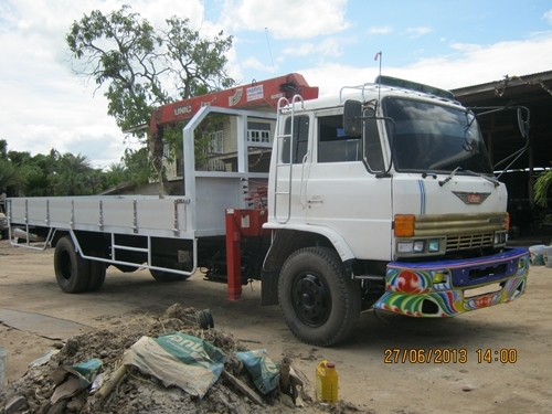 ขายรถบรรทุกหกล้อติดเครน ฮีโน่FF177 เครื่อง HO7D--195 แรงม้าเบรคชิฟฟี่ พวงมาลัยเพาเวอร์ แอร์หนาว ขายรถบรรทุกหกล้อติดเครน ฮีโน่FF177 เครื่อง HO7D--195 แรงม้าเบรคชิฟฟี่ พวงมาลัยเพาเวอร์ แอร์หนาว