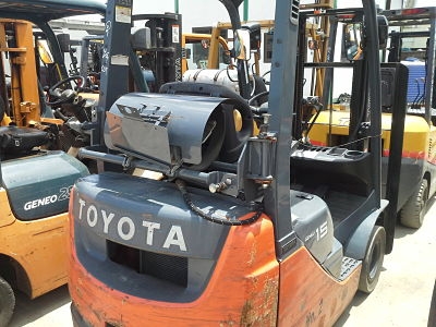 TOYOTA 8FG15 1.5ตัน เสา4ม. เกียร์ออร์โต้ เบนซิล-แก็ส 4Y