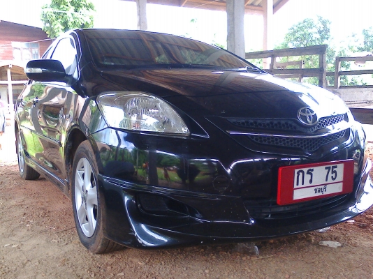 TOYOTA VIOS 1.5E เพาเวอร ไฟฟ้า เอบีเอส เครื่องเสียงเต็ม สเกิรตรอบคัน