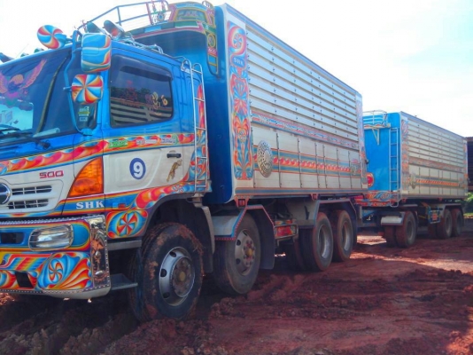 ขายรถบรรทุก HINO 380 hp ปี55 (แม่-ลูก)