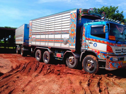 ขายรถบรรทุก HINO 380 hp ปี55 (แม่-ลูก)