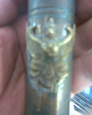 ตัวตำหมากคนแก่โบราณทองเหลือง