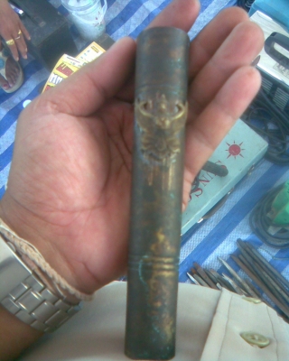 ตัวตำหมากคนแก่โบราณทองเหลือง