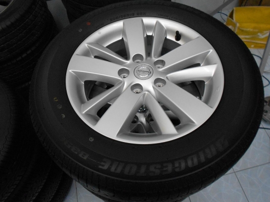 ขายล้อแม็ก Nissan Teana MC ขอบ 16 พร้อมยางบริดสโตนป้ายแดงปี 12/เทิร์นได้-ใส่ฟรีค่ะ