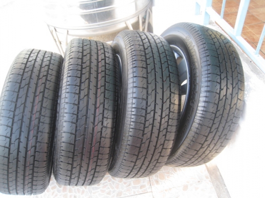 ขายล้อแม็ก Nissan Teana ถอดจากรถป้ายแดง 16"x6.5" et40 5รู114.3 + ยางปี 3812(081-3747940)