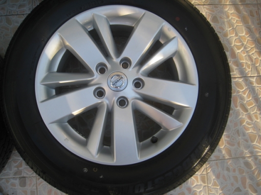 ขายล้อแม็ก Nissan Teana ถอดจากรถป้ายแดง 16"x6.5" et40 5รู114.3 + ยางปี 3812(081-3747940)