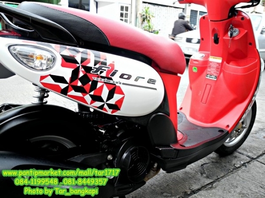 YAMAHA FIORE ลายใหม่ล่าสุด สี ขาว-แดง-ดำ ปี 2012 ราคา 26,900 เท่านั้น