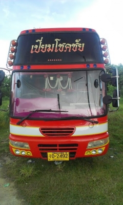 ขายรถบัสพัดลม ชั้นครึ่ง 9 ม. ทรงกล้วยมังกร ตัวถังสแตนเลสต่อใหม่ เบาะ 22 ปรับเอนนอน พร้อมเครื่องเสียงครบชุด คัสซี HINO KL เครื่อง HO6C เทอร์โบ เบรคจิ๊ฟฟี่ พวงมาลัยเพาว์เวอร์ สภาพรถสมบูรณ์พร้อมใช้ ตัวจริงโคตรเทพ สวยสุดๆ  ราคา 580,000 บาท  สนใจโทร 081-292448