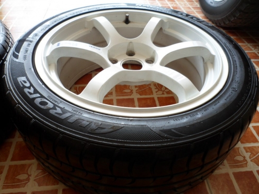 แม็ก RG II ขอบ18"(1คู่) พร้อมยาง245/45/18(ปี10 บวม1เส้น) 6500บ."แยกแม็ก5,000 /ยาง1,500 ครับ"