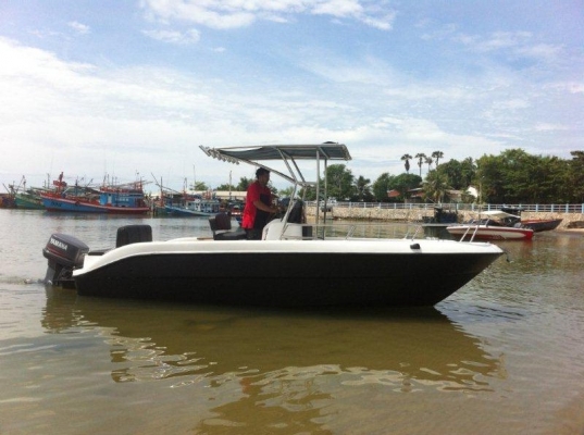 ขายเรือไฟเบอร์ต่อใหม่ ขนาด 22 ฟุต