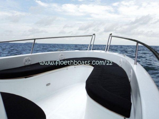 ขายเรือไฟเบอร์ต่อใหม่ ขนาด 22 ฟุต