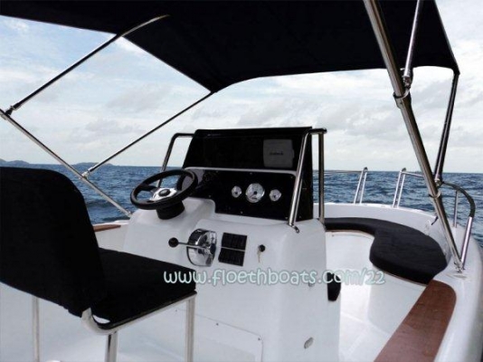 ขายเรือไฟเบอร์ต่อใหม่ ขนาด 22 ฟุต