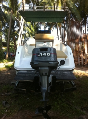 ขายเรือไฟเบอร์ต่อใหม่ ขนาด 22 ฟุต