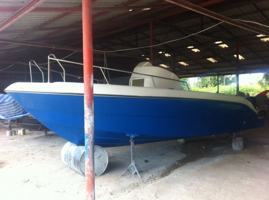 ขายเรือไฟเบอร์ต่อใหม่ ขนาด 22 ฟุต