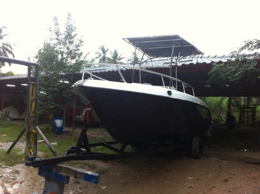 ขายเรือไฟเบอร์ต่อใหม่ ขนาด 22 ฟุต