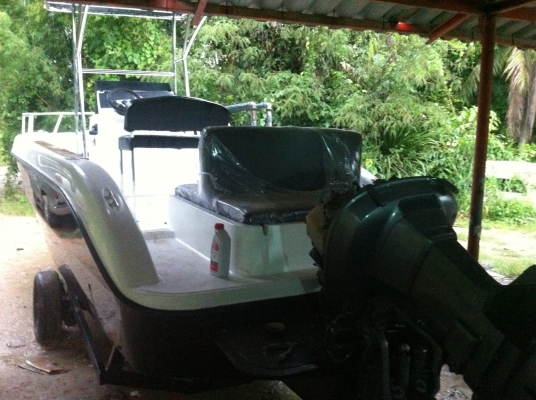 ขายเรือไฟเบอร์ต่อใหม่ ขนาด 22 ฟุต