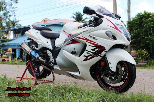 แม็กสิงห์บุรี//HAYABUSA 1300CC ปี2008 สภาพหล่อ ท่อสูตร WYVERN FULL อินวอย+สพม 385000 ด่วน