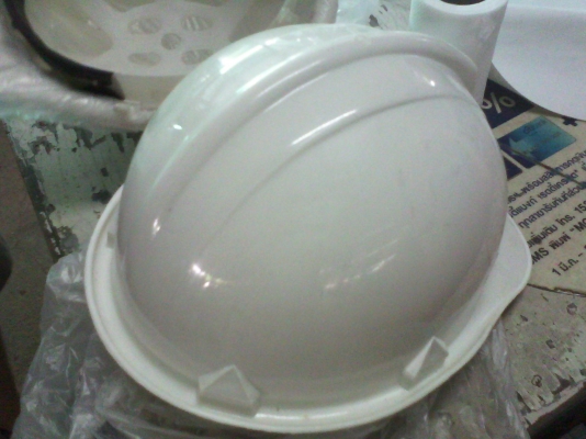หมวกสวมป้องกันสิ่งของตกใส่ สีขาวของใหม่(มี10 ใบ)