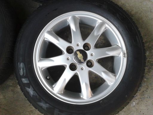 ล้อแม็ก AVEO ขอบ 14-4-100 พร้อมยางสภาพพร้อมใช้ 4,500 บาท ล้อแม็ก AVEO ขอบ 14-4-100 พร้อมยางสภาพพร้อมใช้ 4,500 บาท