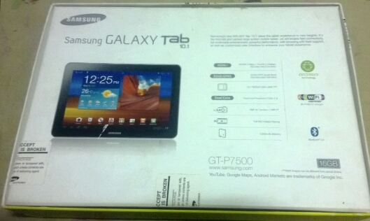 samsung galaxy tep 10.1 GT-P7500