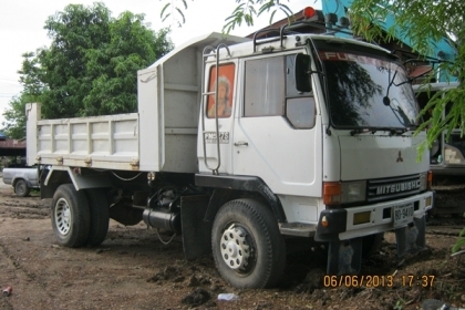 ขายรถบรรทุกหกล้อดั้ มิซูบิชิ FK 455H เครื่อง6D14 เครื่อง 175 แรงม้า เกียร์HO