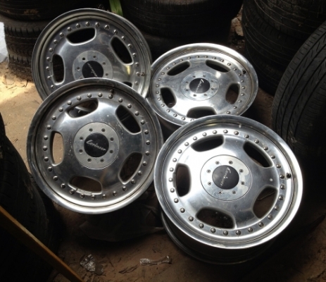 ขายล้อ Benz 2 ชิ้นแท้ แยกชิ้นได้ LORINSER ขอบ 17x8 5/112 สภาพเดิม สวยๆ ครับ
