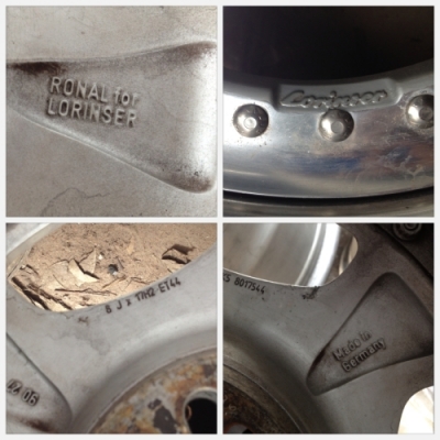 ขายล้อ Benz 2 ชิ้นแท้ แยกชิ้นได้ LORINSER ขอบ 17x8 5/112 สภาพเดิม สวยๆ ครับ