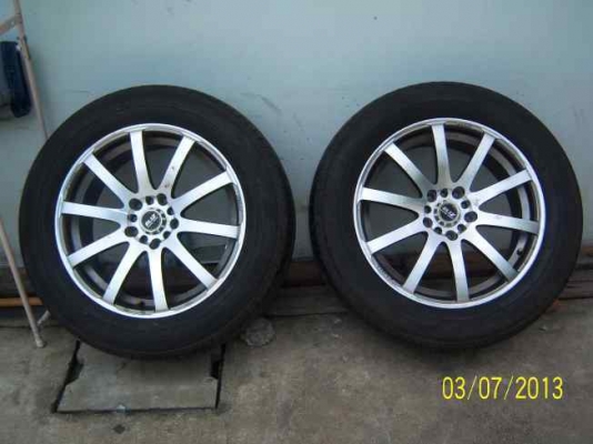 ขายแม็ก ขอบ 17  5รู114  พร้อมยาง 215 60 R17  1คู่