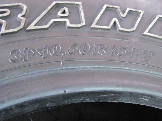 ขายยาง 31-10.5-15 ปี11ยังสวยเพิ่งถอดเมื่อวาน