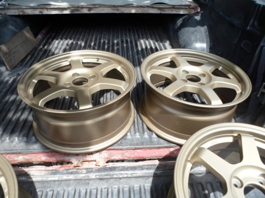 te37ทำสีใหม่(น้ำตาลไหม้)ใส่4รู100 หน้า15"กว้าง6.5 / หลัง16"กว้าง7 (ยกชุด7,700บ.) "แยกคู่ หน้า3,800บ/หลัง4,200บ "