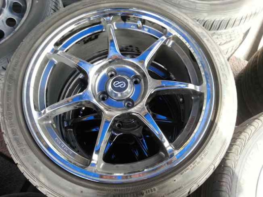 ขายแม็ก Enkai ขอบ 17  4รู100  พร้อมยาง