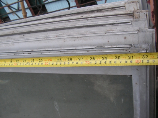 บานกระจกอะลูมิเนียม6ชิ้น